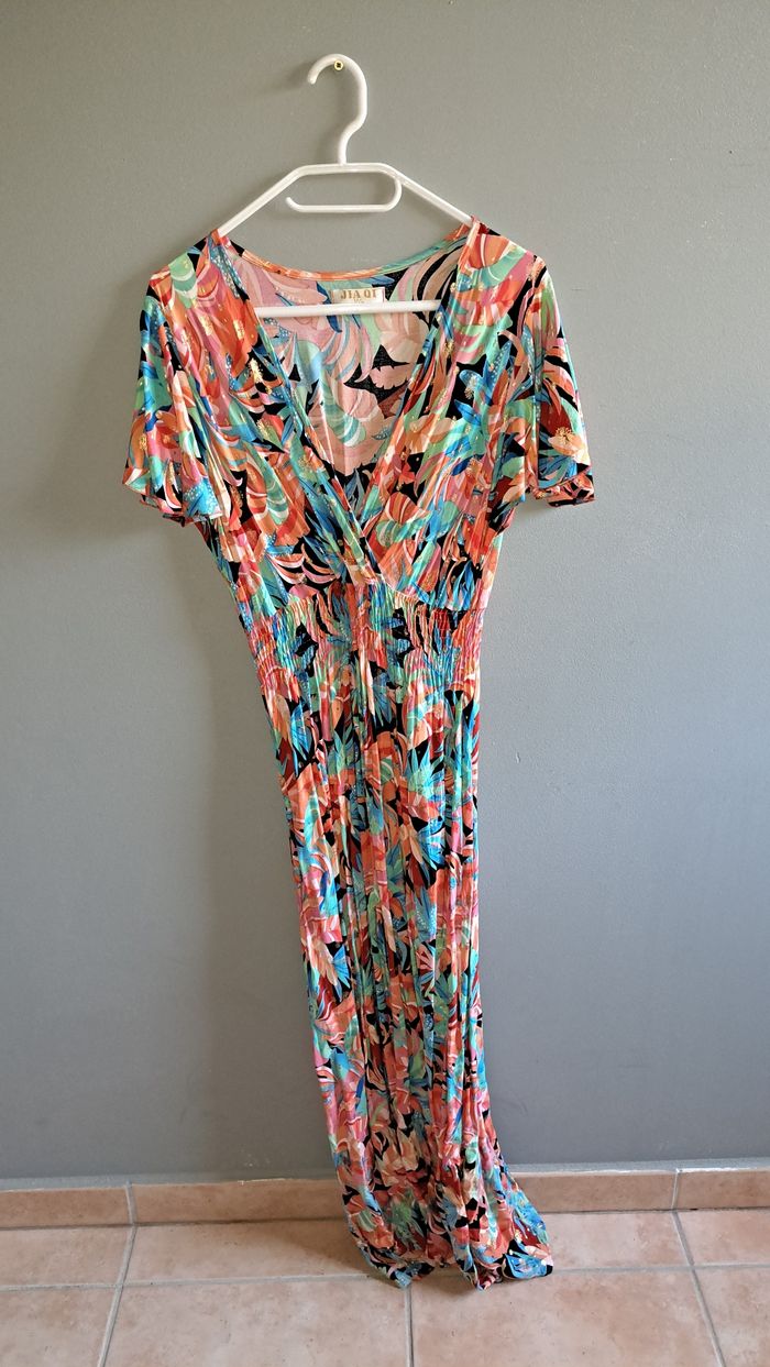 Robe longue fleurie