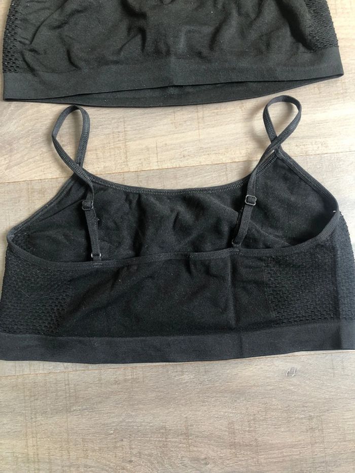 Lot de 3 brassières fille 14 ans noires H&M - photo numéro 2