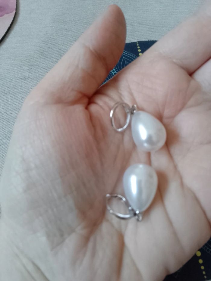 Boucles d'oreilles bohèmes en argent 925 - photo numéro 3