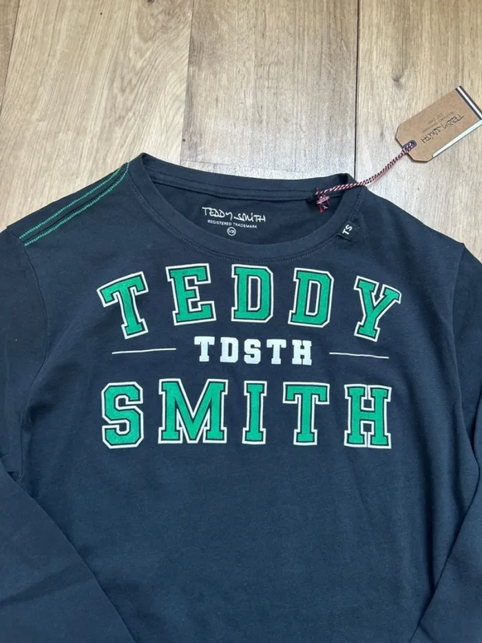 Sweat à manches longues bleu marine léger Teddy Smith 16ans - photo numéro 2