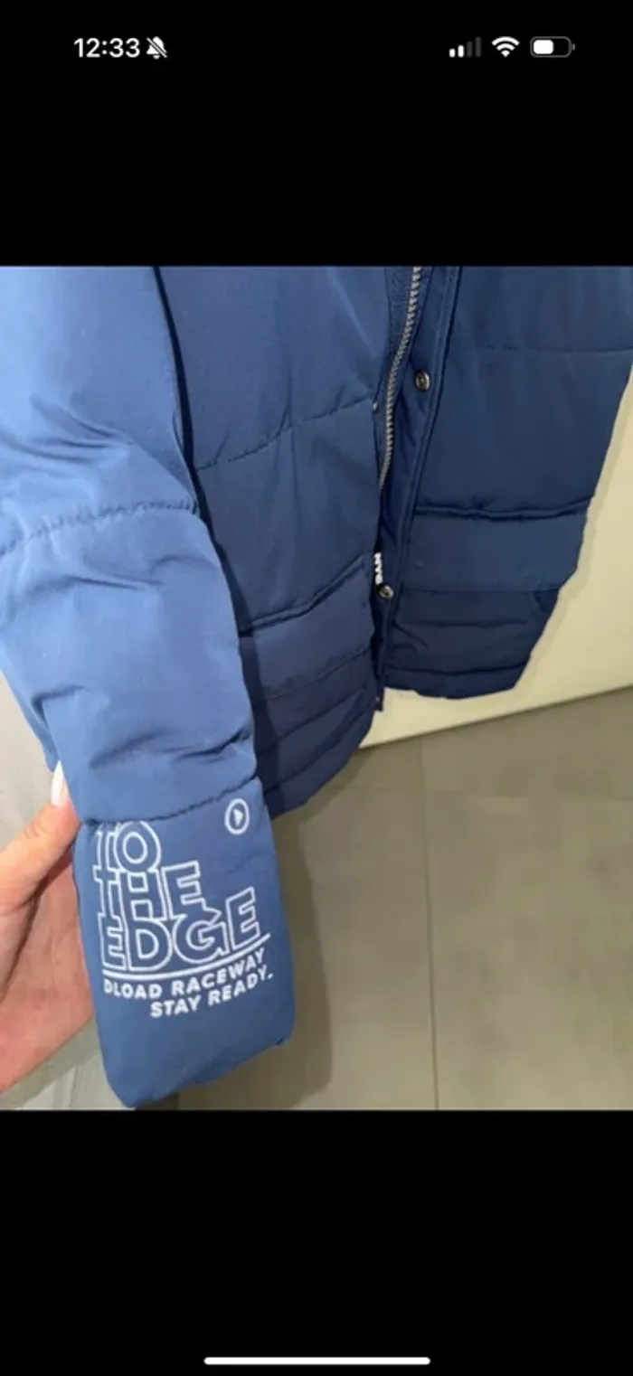 Manteau chaud a capuche taille 104 - photo numéro 3