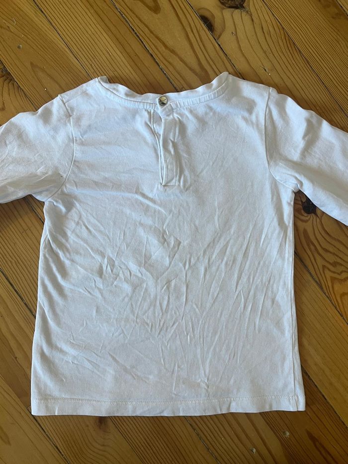 Tee-shirt blanc Jacadi 4 ans - photo numéro 3