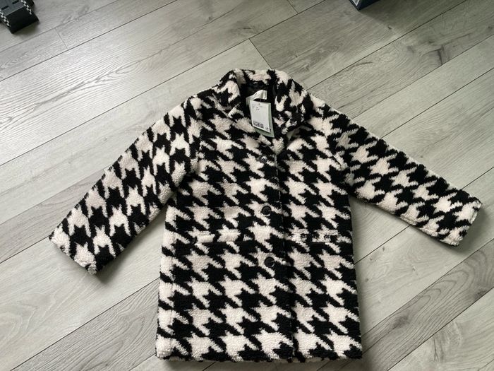 Manteau fille pied de poule