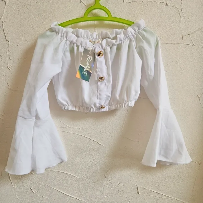 Crop top blanc - photo numéro 2