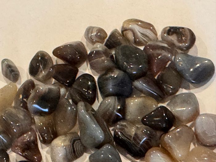 Lot de 160 g d’Agates du Botswana – Pierres roulées naturelles – 150 g + 10 g offert - photo numéro 5