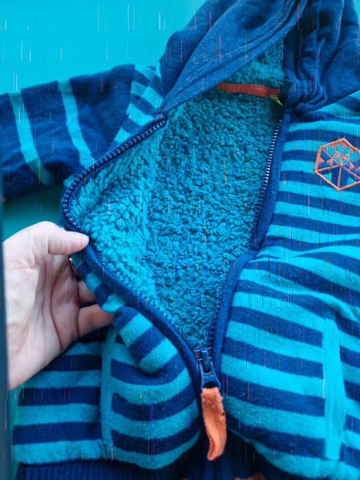 Sweat zippé chaud garçon _ taille 23 mois _ Orchestra - photo numéro 4