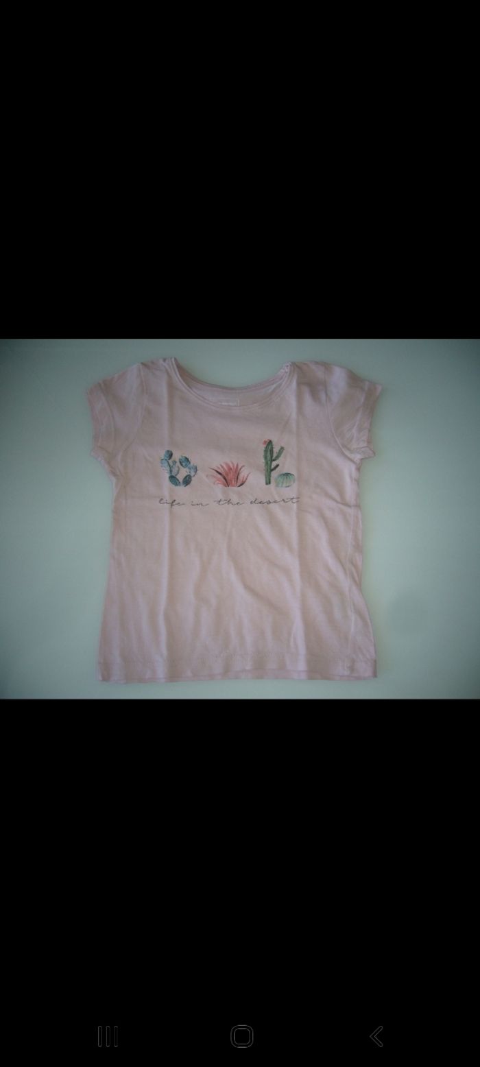 tee shirt été fille 5ans 6ans