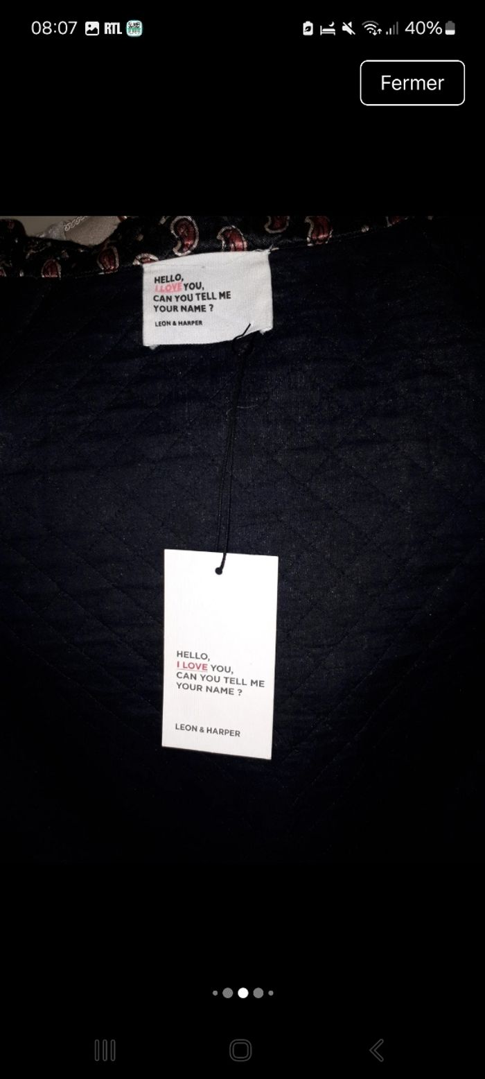 Veste neuve type chinoise Leon & Harper
taille M - photo numéro 7