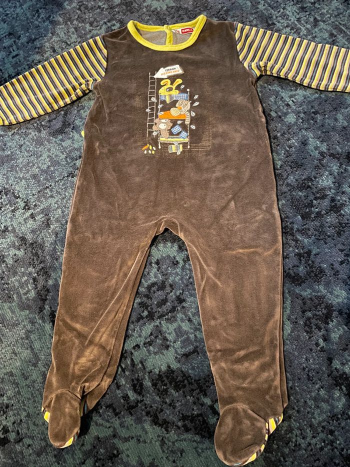 Pyjama en velours 18 mois DPAM