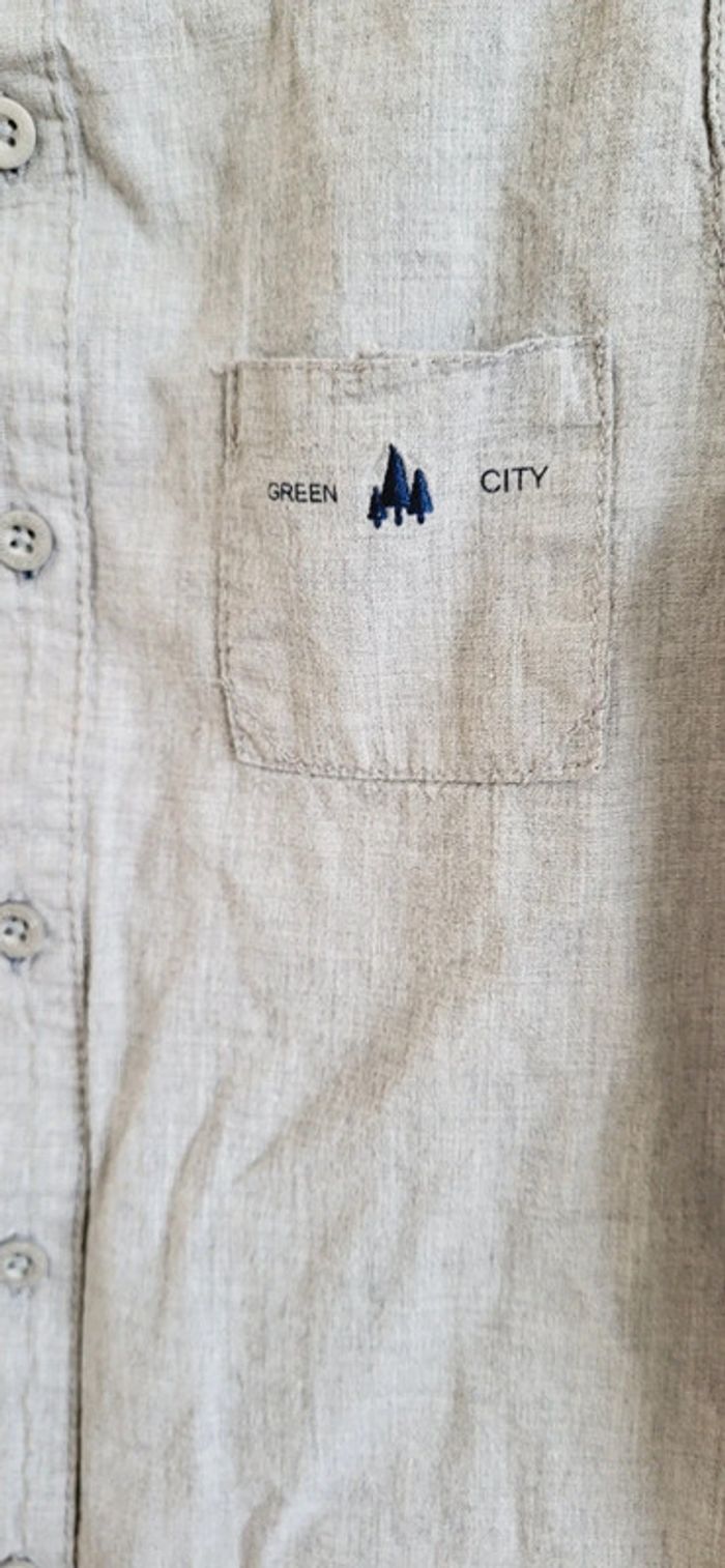 Chemise manches longues grise okaidi 3 ans - photo numéro 3