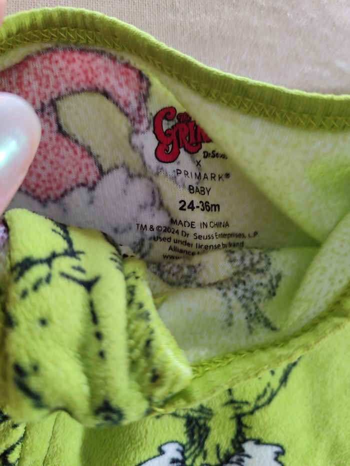 Pyjama grinch 2 3 ans - photo numéro 2