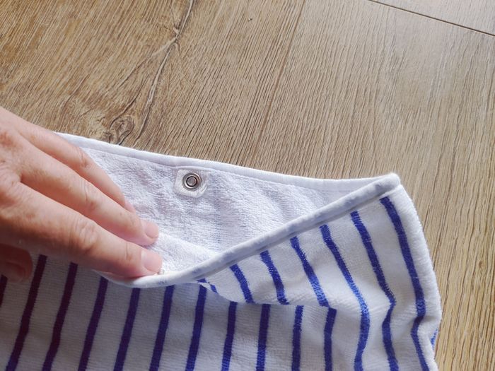 Poncho bain douche marinière Kiabi Taille 18-24 mois - photo numéro 5