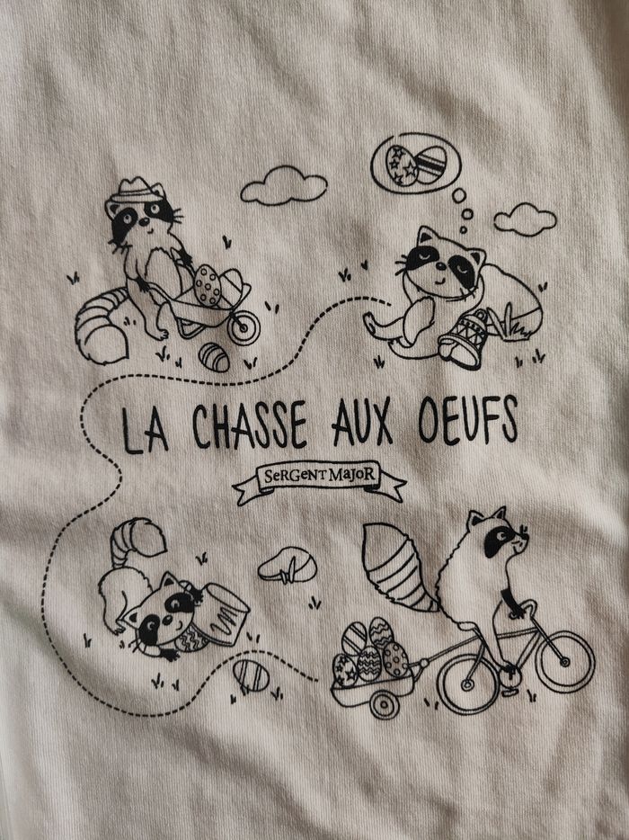 T-shirt à colorier garçon 3 ans - photo numéro 2