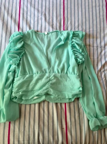 Haut shein turquoise