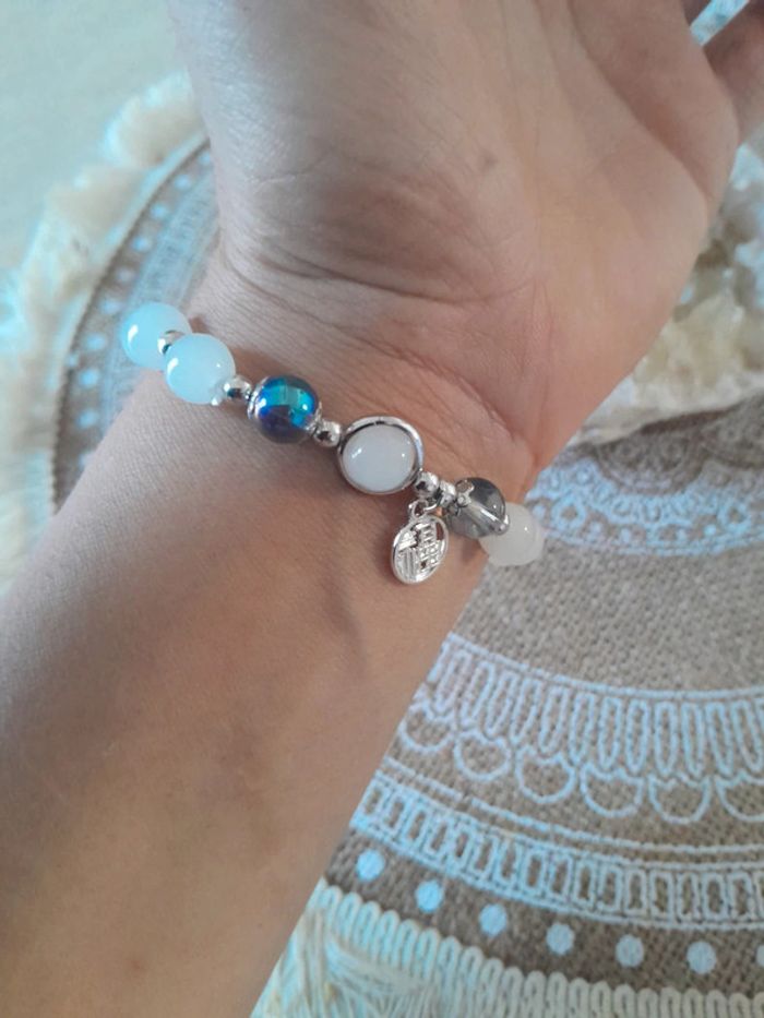 Bracelet naturel et géode quartz naturelle 🌺 - photo numéro 7