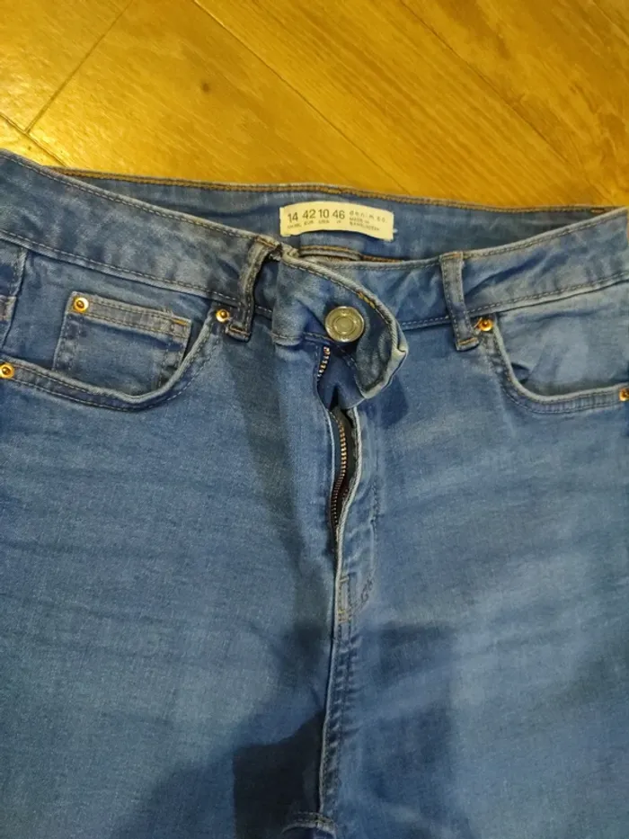 Jean bleu taille haute skinny - photo numéro 2
