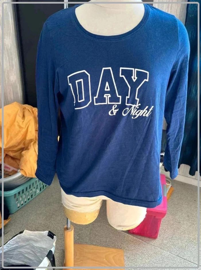 T shirt pyjama manche longue taille46-48 - photo numéro 2