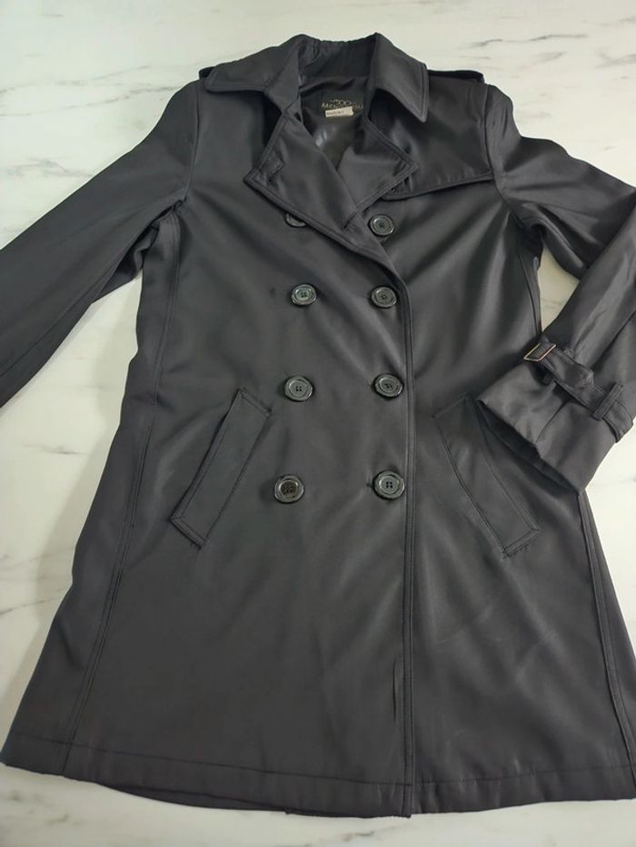 Mengdiou trench noir taille 42 - photo numéro 8