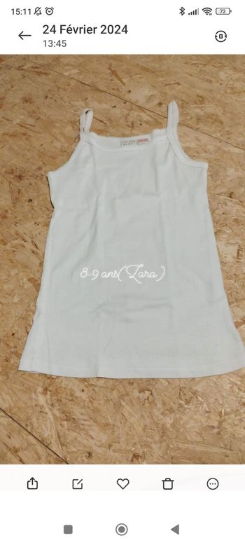 Chemisette / t-shirt fille 8-9 ans