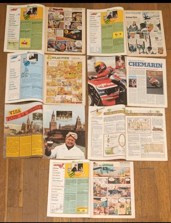 Lot de 7 anciens magazines Super As + superJ 1979/1980 Vintage - photo numéro 2
