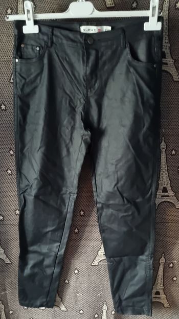 Jean noir style cuir 42