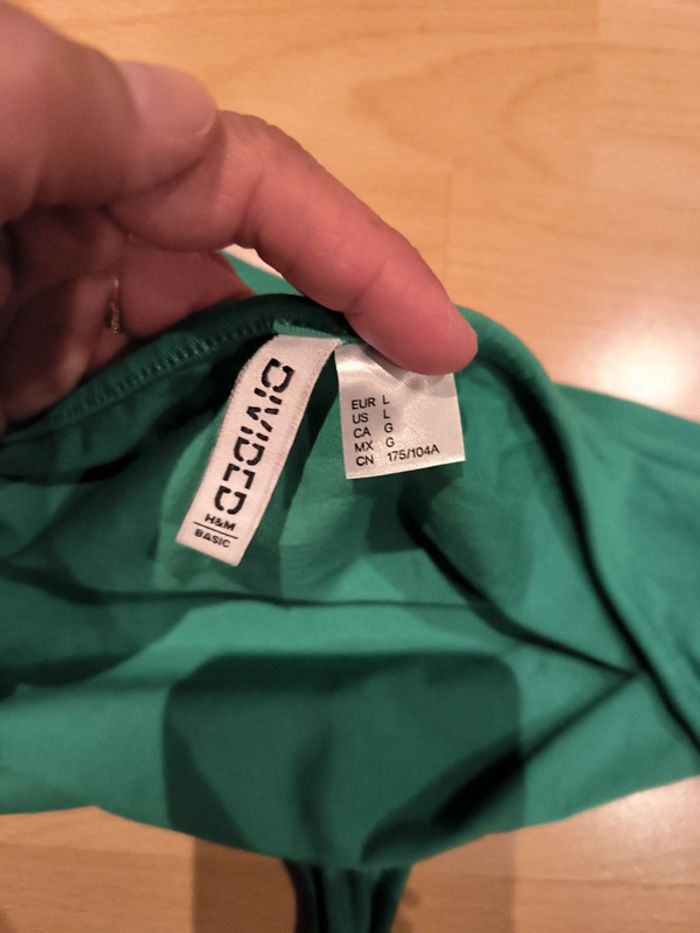 Top vert H&M taille L - photo numéro 7
