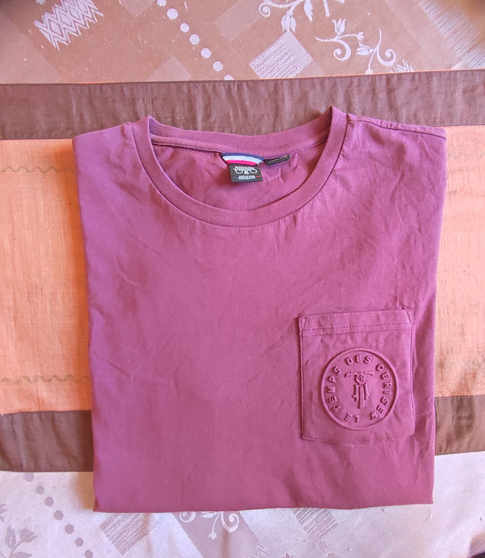 Tee shirt couleur prune Le temps des cerises taille L - photo numéro 2