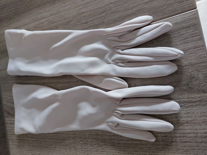 Paire gants femme tergal crème Canat