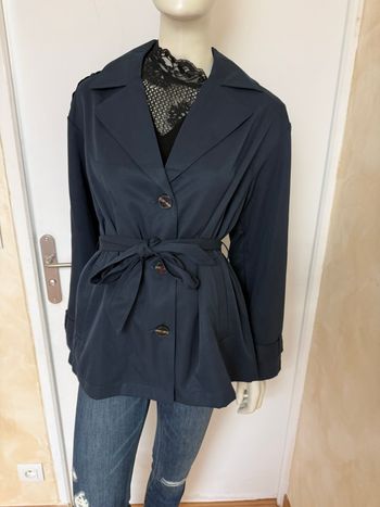 Trenchcoat ONLY – Taille L – Neuf avec étiquette – Bleu marine