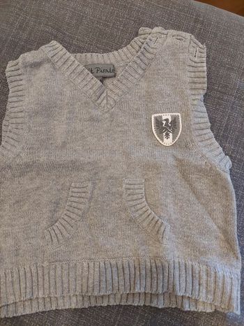 Pull sans manches petit pirate 6m