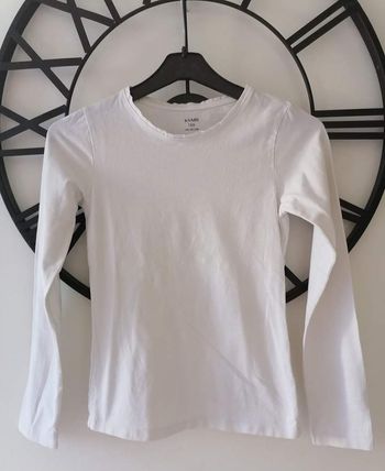 Haut blanc Kiabi T.12 ans