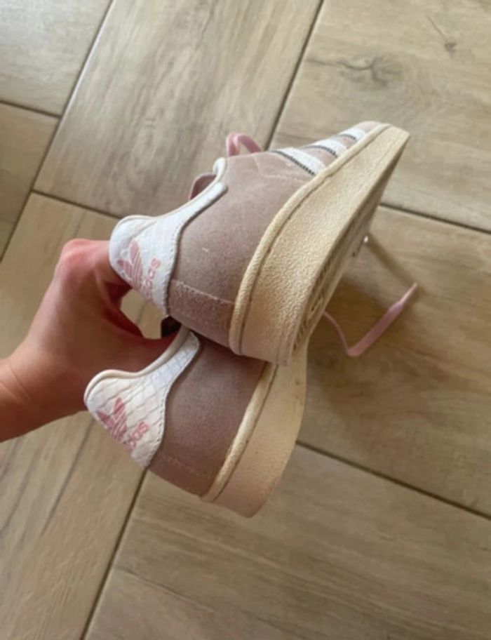 Baskets adidas superstar vieux rose - photo numéro 2