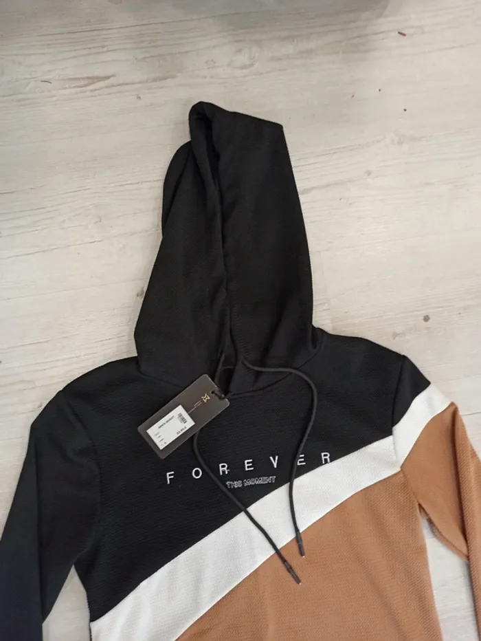 Pull fin homme Camel et noir homme taille S - photo numéro 3
