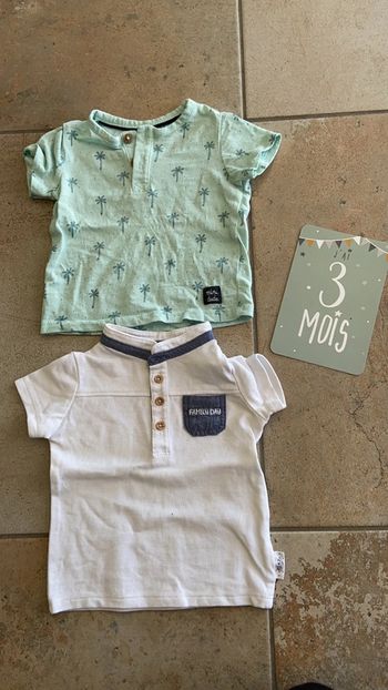Lot t shirt 3 mois