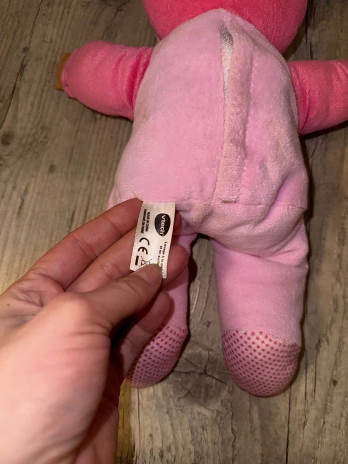 Poupée mon bébé coucou cache rose vtech tbe - photo numéro 3