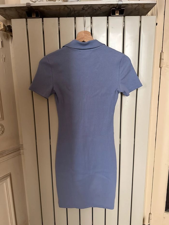 Robe Col V Zara Bleu - Lila - photo numéro 3