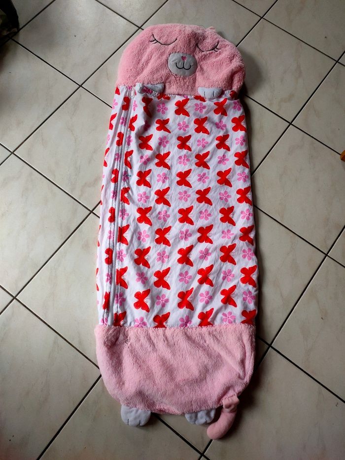 Sac de couchage chat rose