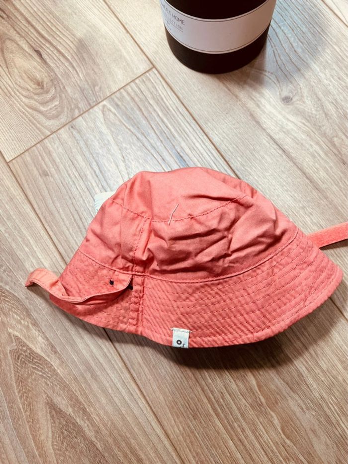 Taille 3~6 mois bob réversible garçon TAO bleu marine corail * crabe * 💙 - photo numéro 3