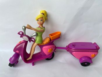 Polly pocket scooter + remorque 2002