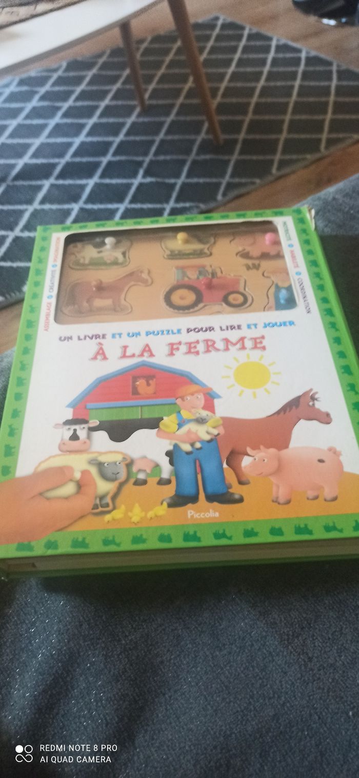 Livre puzzle a la ferme