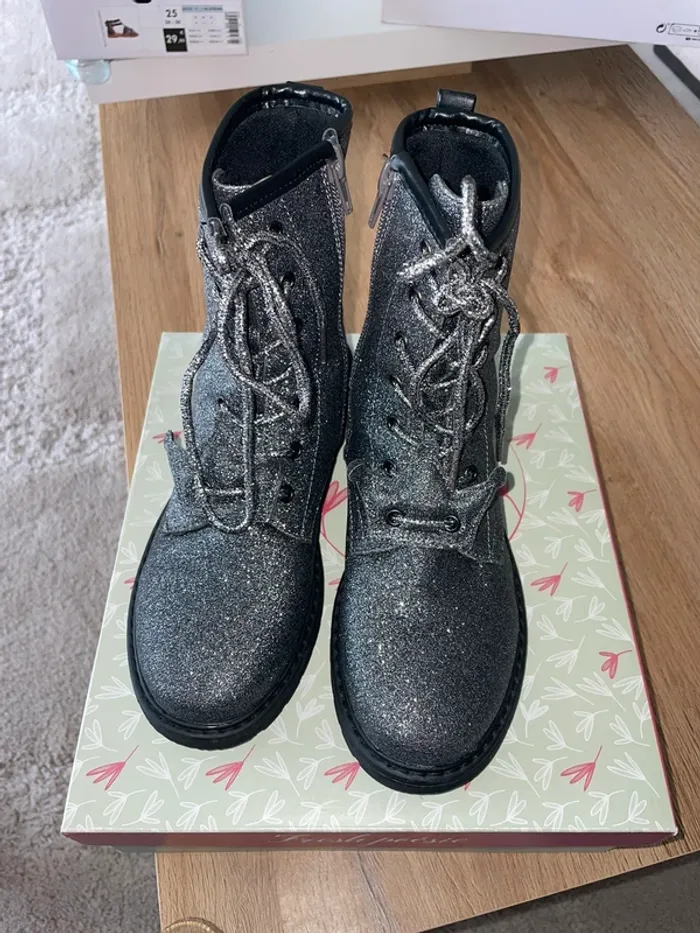 Bottines fille pailletée