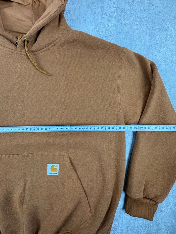 Carharrt Sweat à capuche - hoodie vintage workwear reworked | Taille M | Camel - photo numéro 4