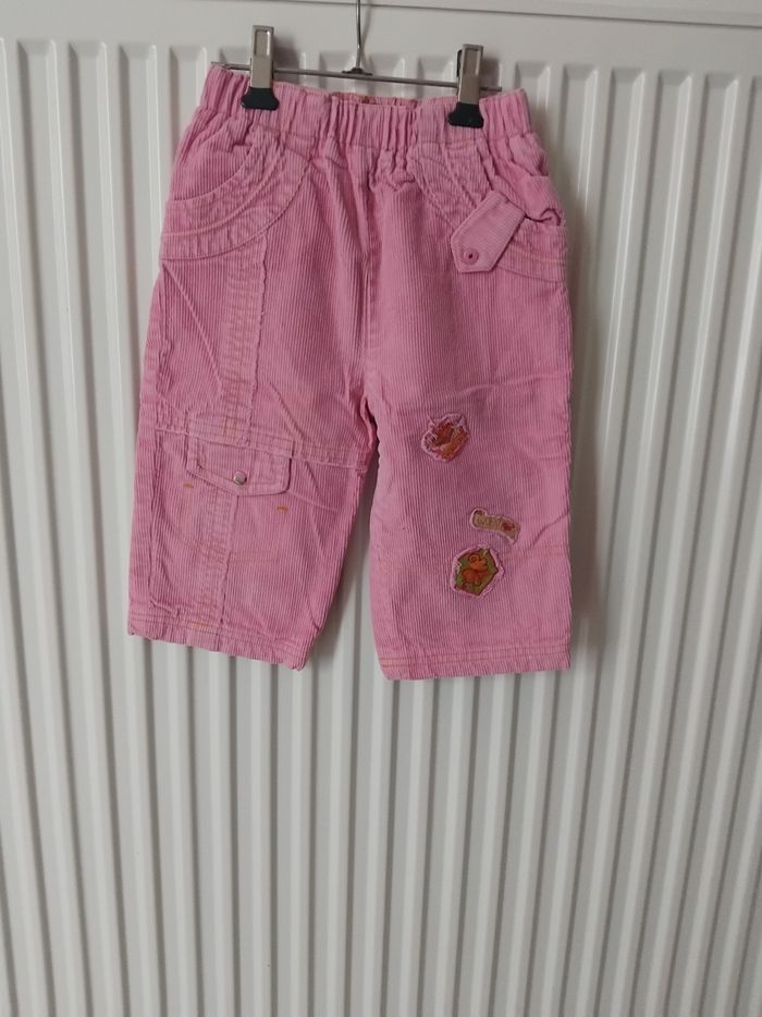 Pantalon hiver rose fille 18 mois