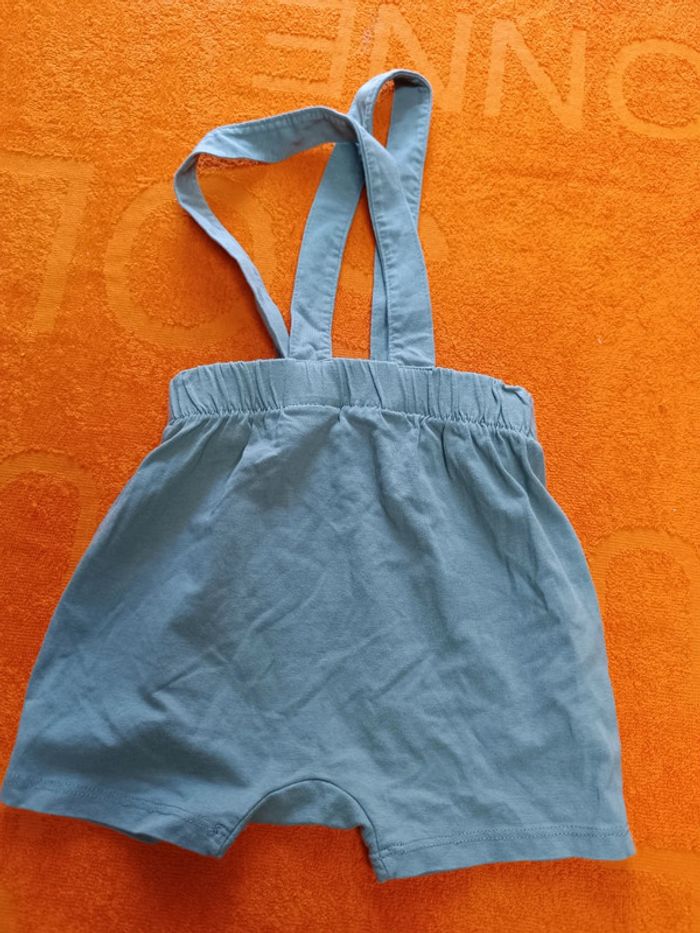 Short à bretelles H&M 12-18 mois 86 cm - photo numéro 3