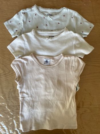 Lot 3 maillots de corps manches courtes