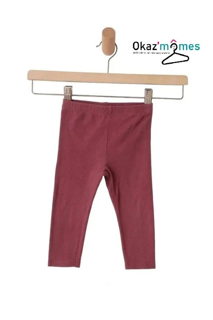 LOT de 4 leggings fille 12 mois (noir / rose / violet) - photo numéro 4