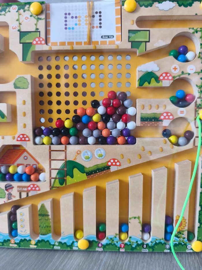 Jeu en bois magnétique de classification des couleurs Montessori - photo numéro 6