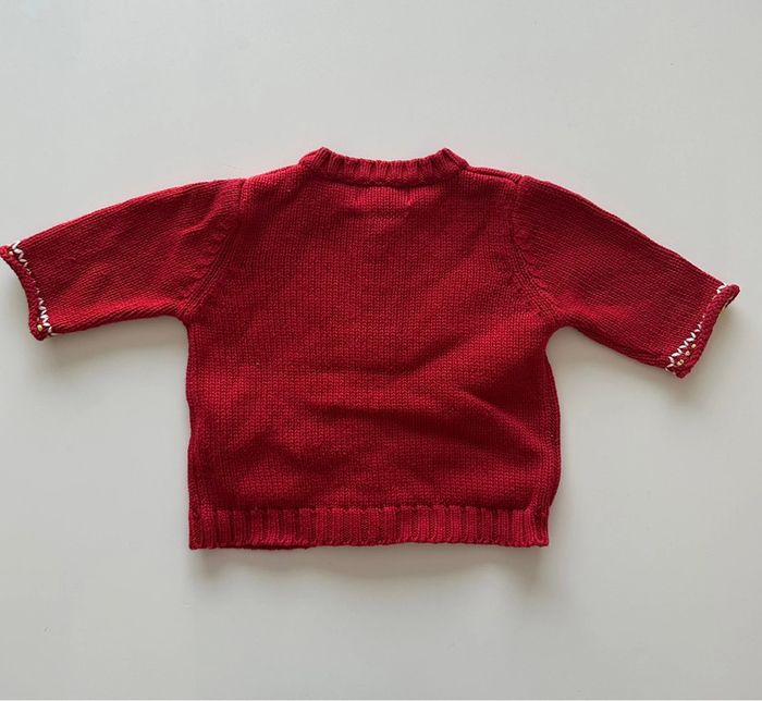 Gilet en tricot rouge - 3 mois - Sucre d’Orge - photo numéro 6