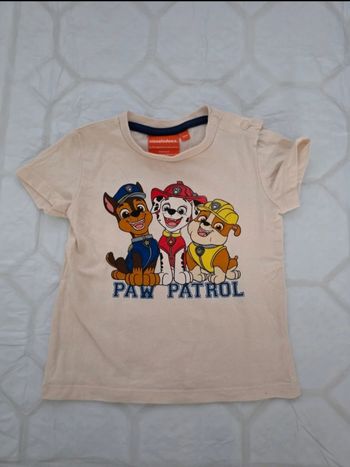 T-Shirt Bébé Paw Patrol - Pat' Patrouille - Chase, Marcus & Ruben - 12 Mois