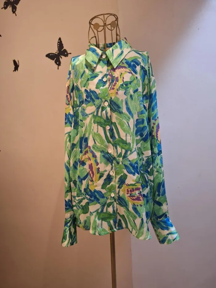 Chemise fluide imprimée